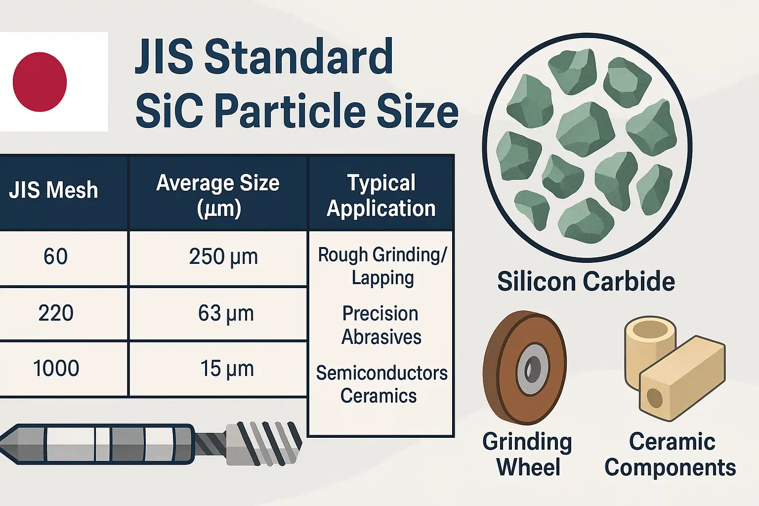 JIS Standard SiC Particle Size: A Comprehensive Guide for B2B Trade